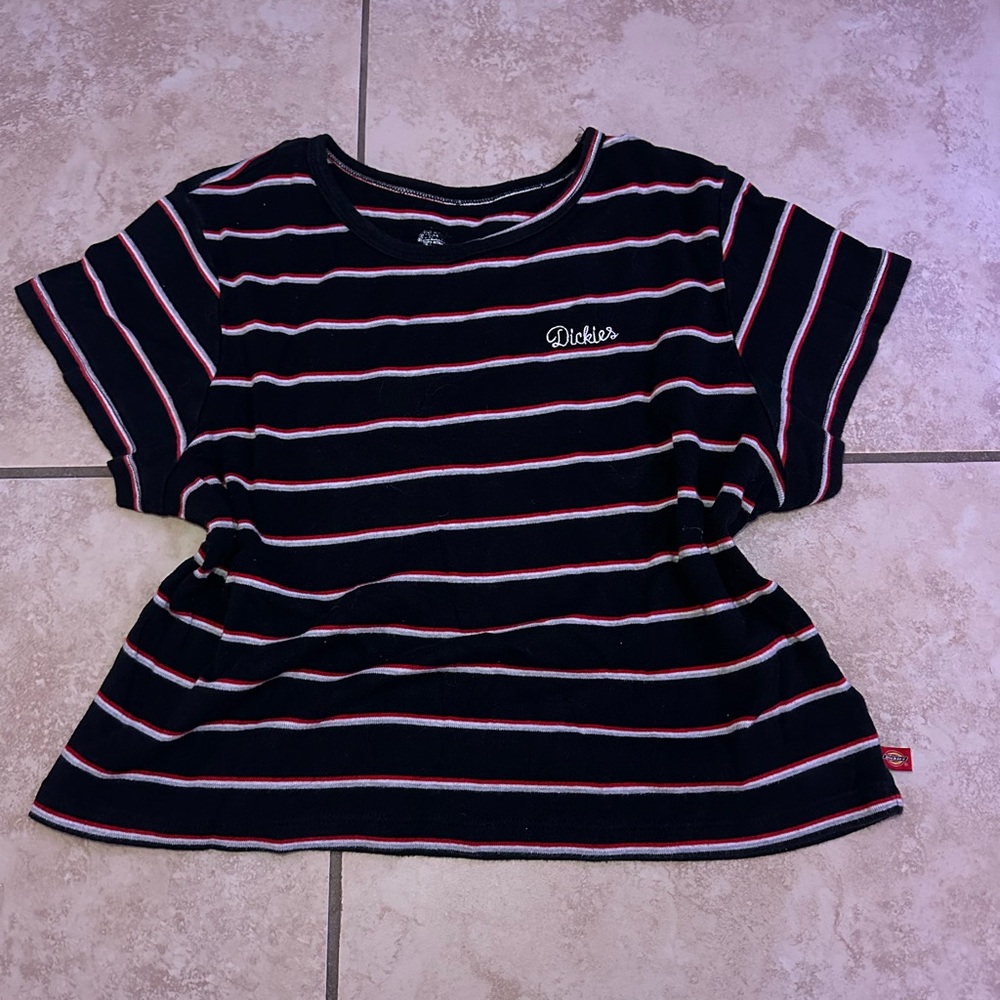 Dickies Striped Mid Crop Top